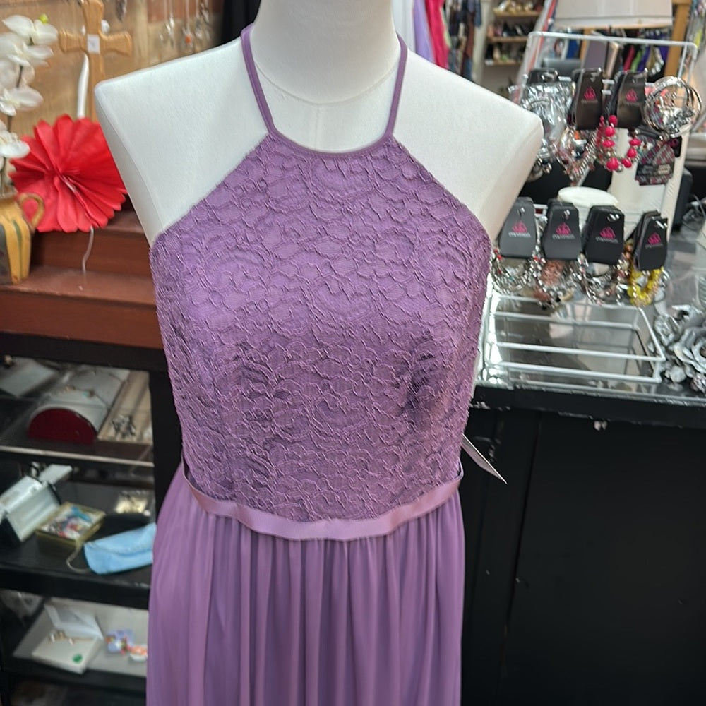David’s Bridal sz 10 long lavender formal dress
