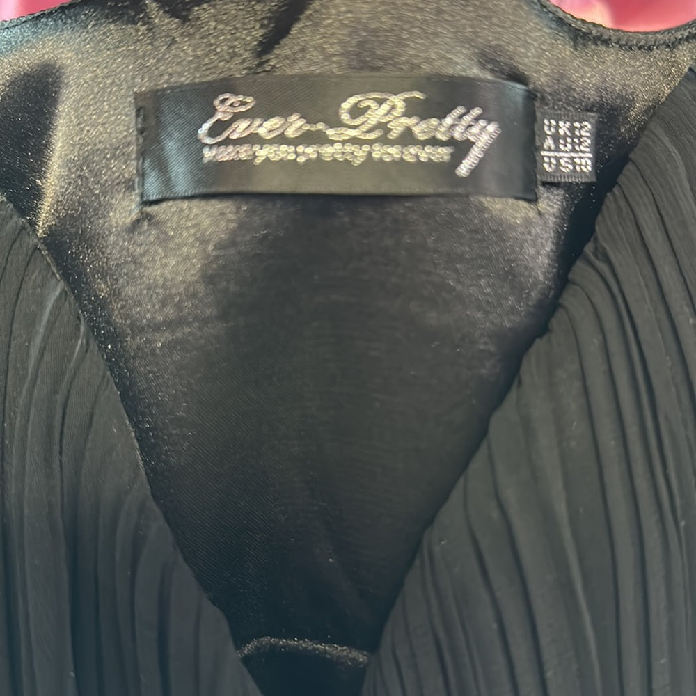 Ever Pretty sz 10 black long formal dress