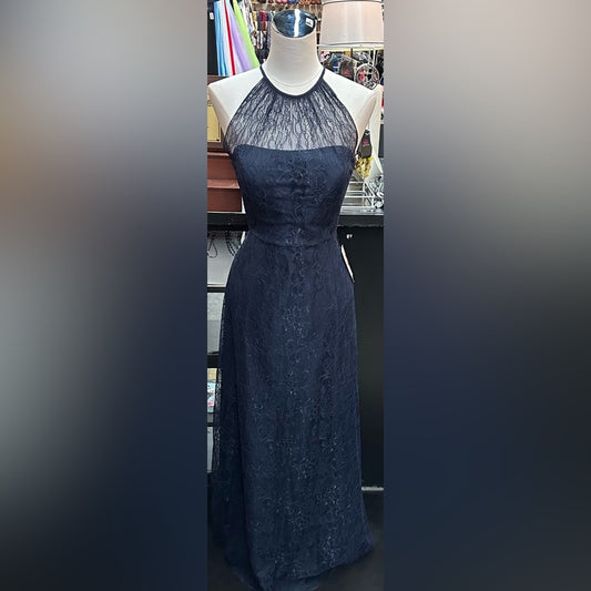 Dessy Collection sz 10 blue long formal dress