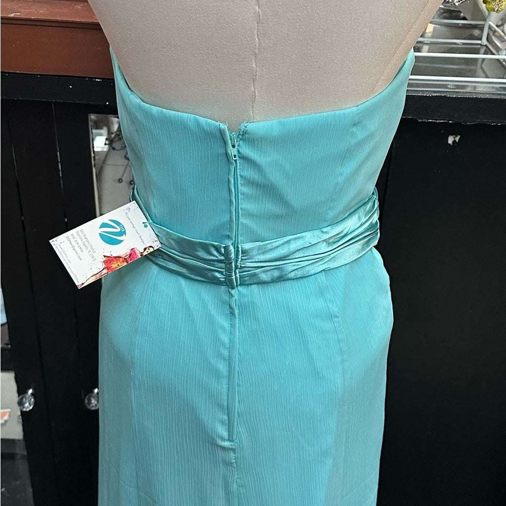 David’s Bridal sz 10 blue long formal dress